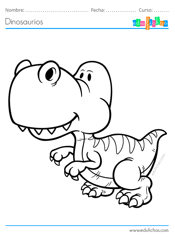 Dibujos para Colorear. Dibujos para Pintar. Dibujos para imprim…  Libro de  dinosaurios para colorear, Dibujos para colorear sencillos, Dibujos faciles  para dibujar
