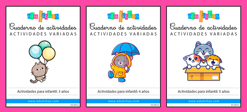 Libros en español para niños de 3-5 años: cuadernos de caligrafía