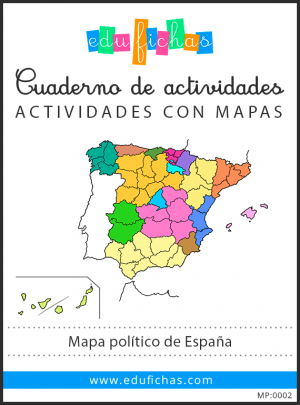 Mapa político de España - Cuadernos para niños